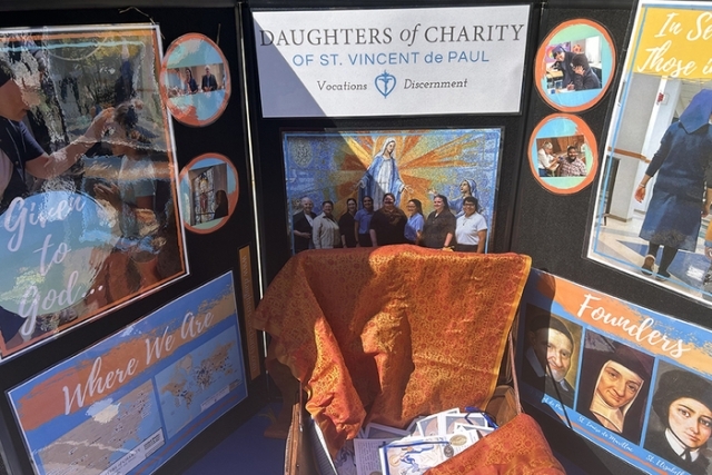 Informational table at the St. John's University Vocational Festival