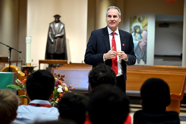 Dean Wolfinger in St. Thomas More Church