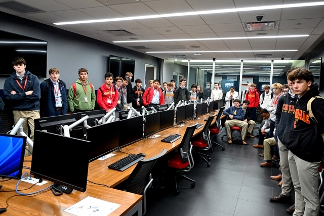 High school students in CCPS computer lab