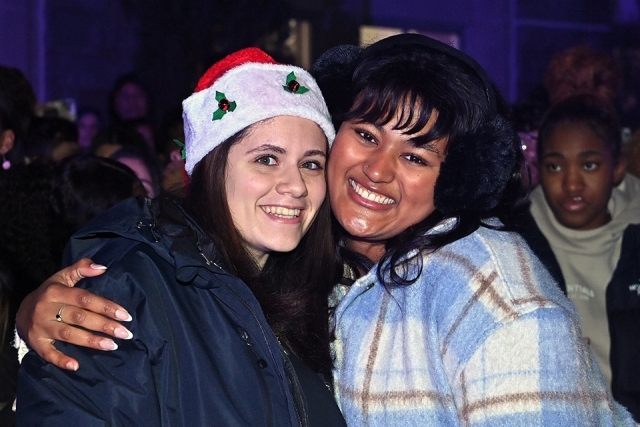 Students at the winter carnival