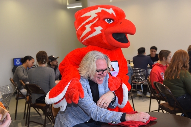 Johnny Thunderbird and Simon Møller at Johnny's Innovation Challenge