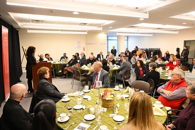 people seated at tables 