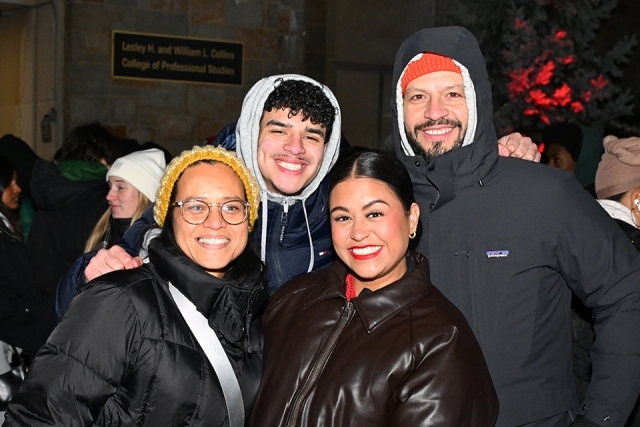 Group of students smiling