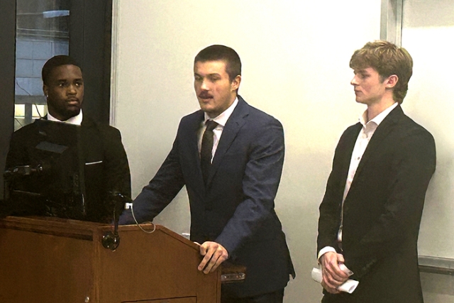 Students in professional attire 