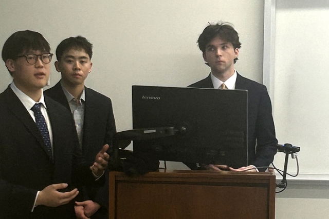 Students in professional attire 