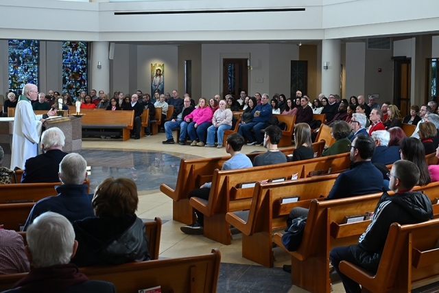 Church room filled with people 