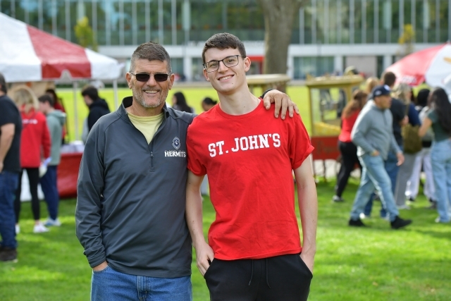 Two people on the Great Lawn 