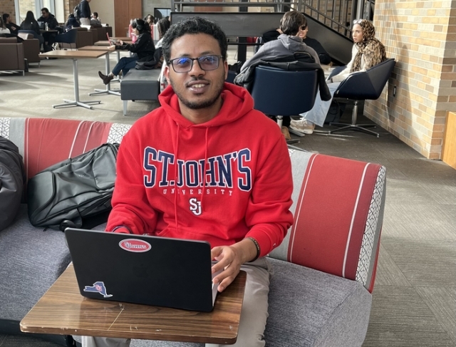 Rev. Haile Suba Weldegiorgis, C.M., Business Student at St. John’s University