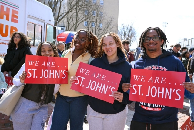 St. John's alumni and friends attending Red Storm send-of event 