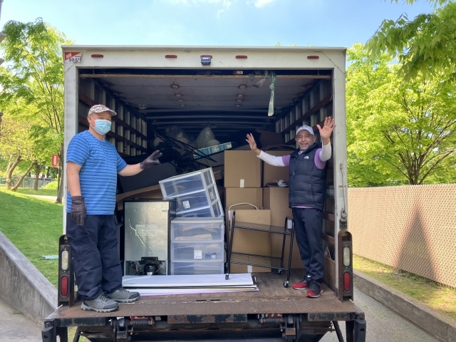 Room of donated products 