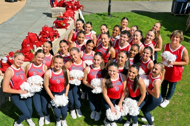 St. John's cheerleading team 