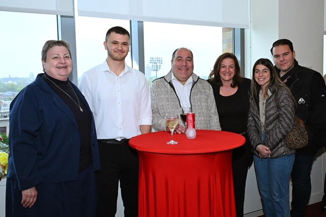 Group of people at President's Society event at St. John's 