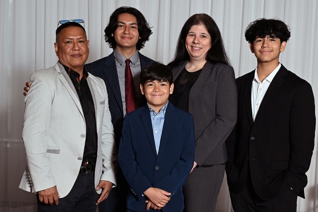 Group of people at President's Society event at St. John's 