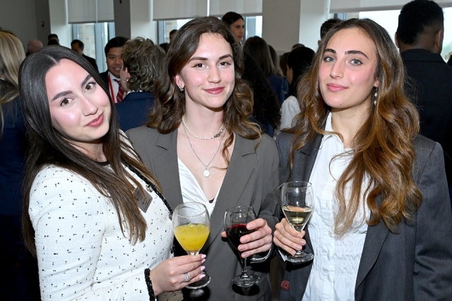 Group of people at President's Society event at St. John's 