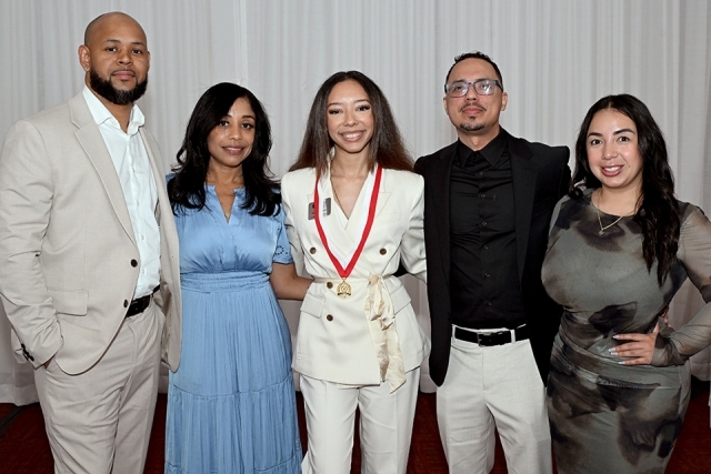 People posing at the President's Society event at St. John's 