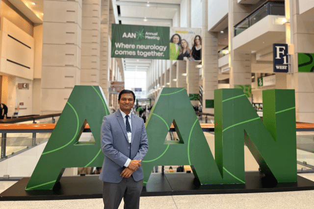Md Mostafizur Rahman at the 2026 American Academy of Neurology (AAN).