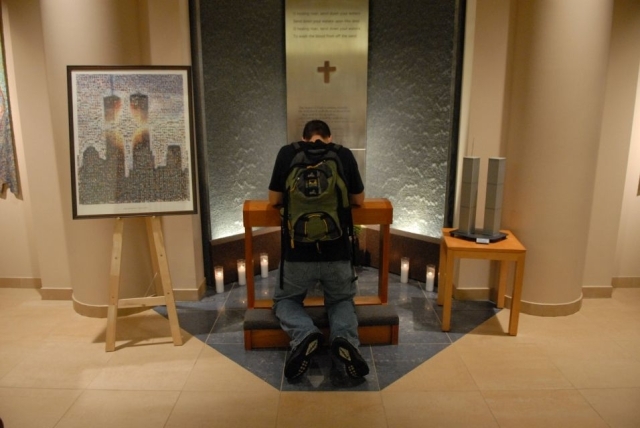 Student praying