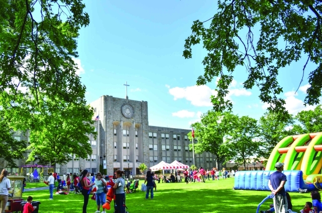 Great Lawn with rides and alumni