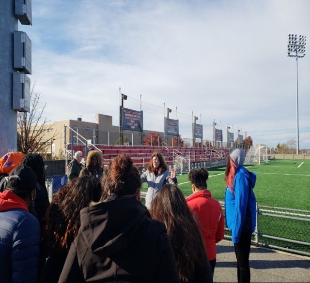 Women in STEM get tour of SJU