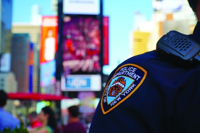 Police Officer in Times Square