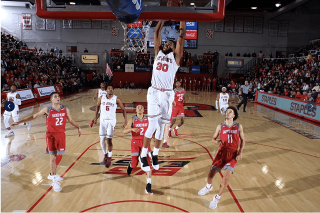 St. John’s Cruises Past Sacred Heart, 104-82