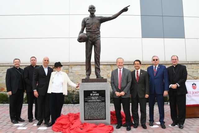 St. John’s Unveils Statue Honoring Basketball Legend Joe Lapchick