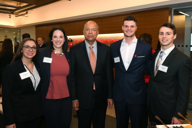 St. John's Students with Jeh Johnson, former secretary of Homeland Security