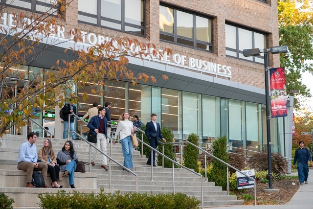 Tobin College of Business exterior of building