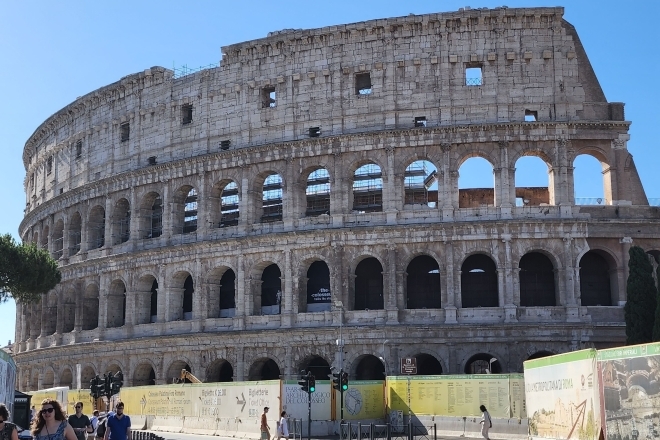 The Colusseum in Rome near campus of St. John's University