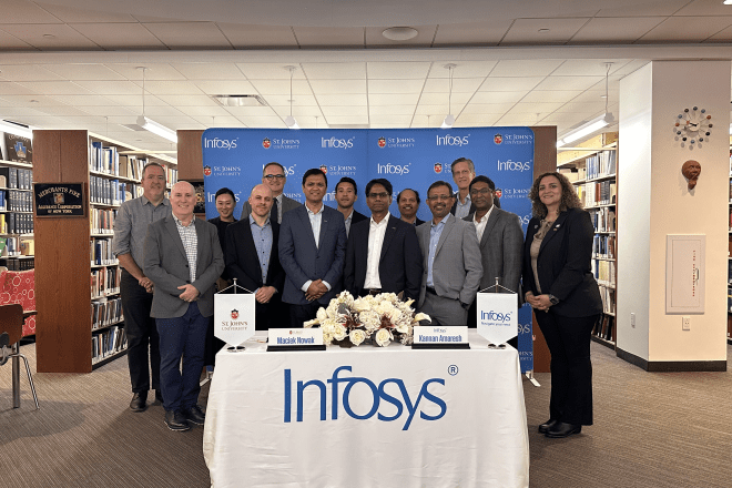 Infosys Signing Ceremony Full Group