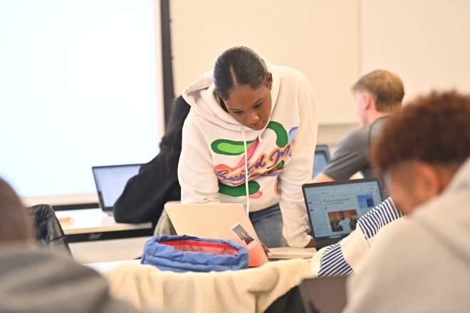 Tobin female student