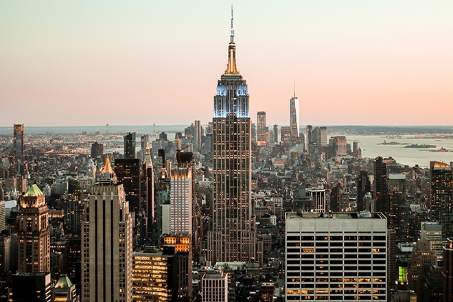 Manhattan skyline with Empire State Building