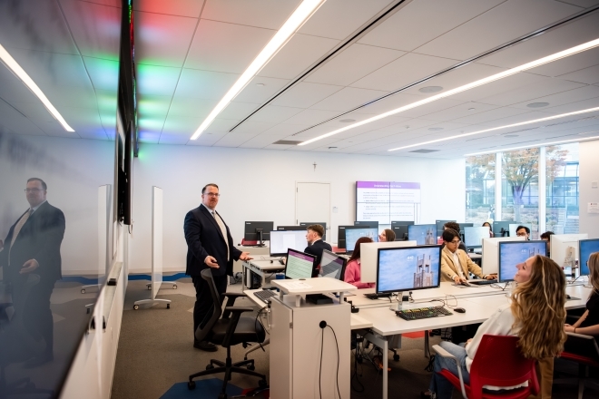 Tobin professor classroom
