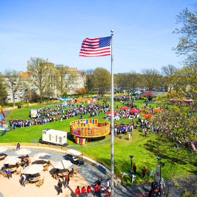 Campus During Spring Carnival