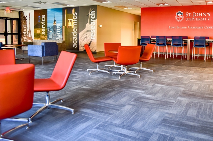 Interior of Long Island Graduate Center building