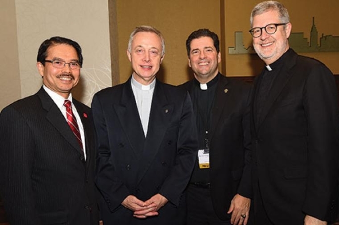 Dr. Gempesaw, Very Rev. Mavric, Rev. Maher, and Rev. Holtschneider at the Bicentennial Conference.
