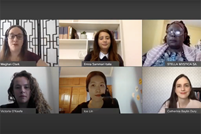 Screenshot of Zoom chat window