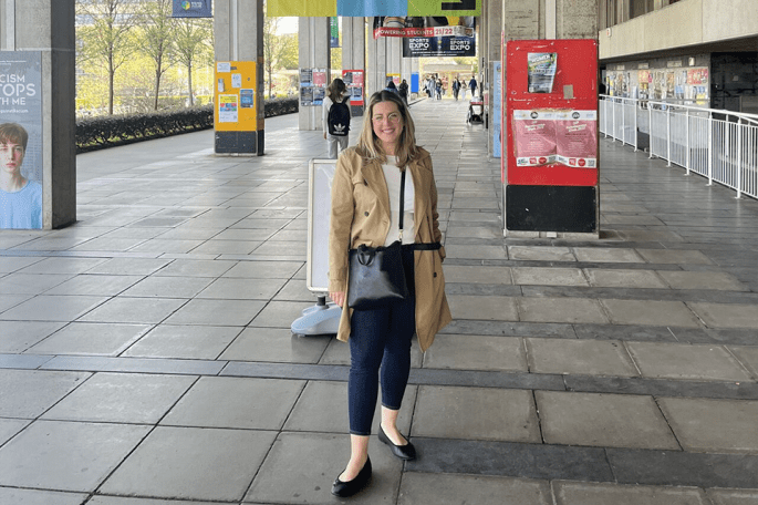 Katherine C. Aquino, Ph.D. posing for a picture in Dublin, Ireland
