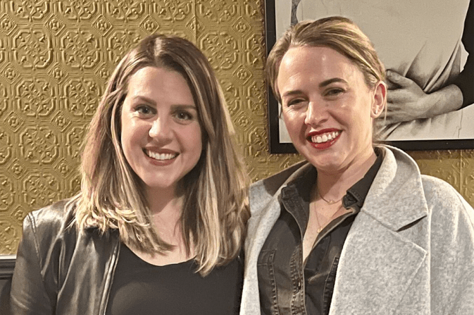Two women from GOLE Dublin pose for a photo