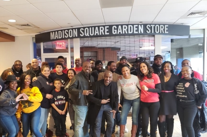 Black Alumni Association 90s Crew at MSG