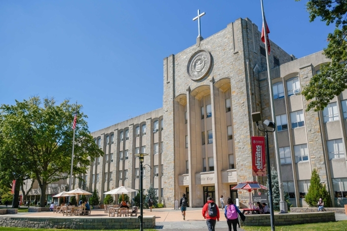 Exterior of St. Augustine building on the St. John's University campus
