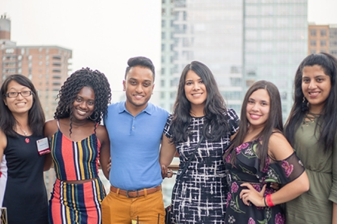 St. John's alumni pose for a photo