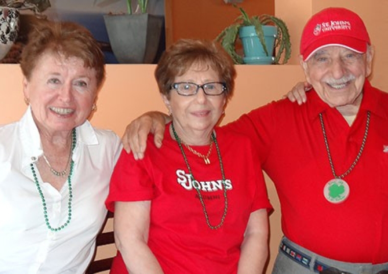 John Martino ’41C with two female relatives