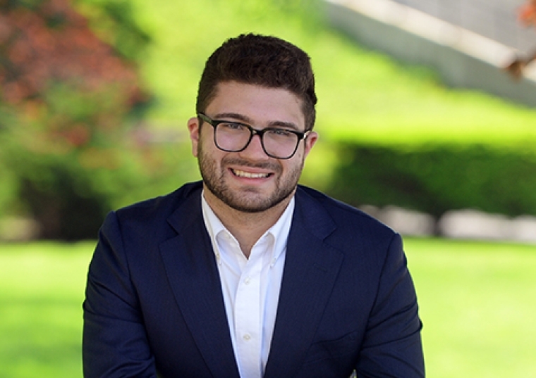 Michael Benjamin '16C, '17G outdoors