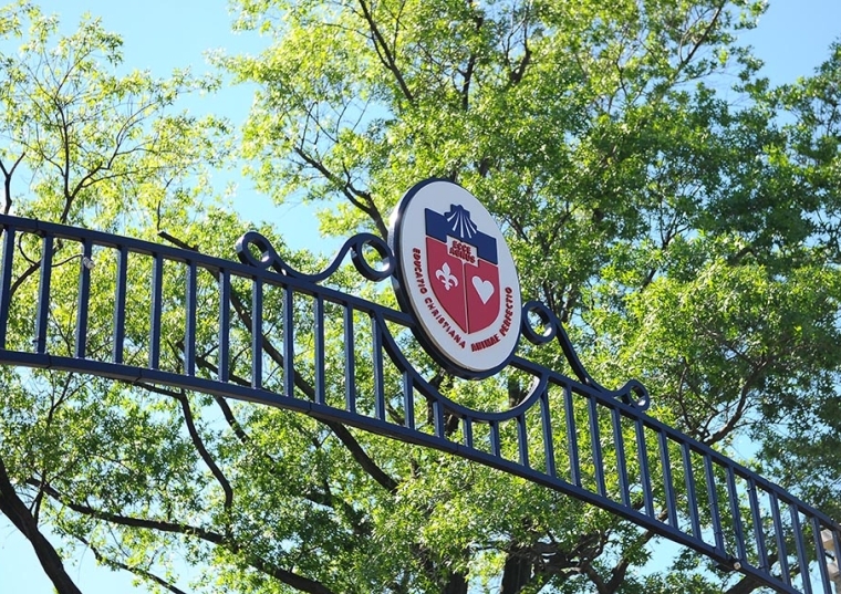 St. John's Crest on Gate
