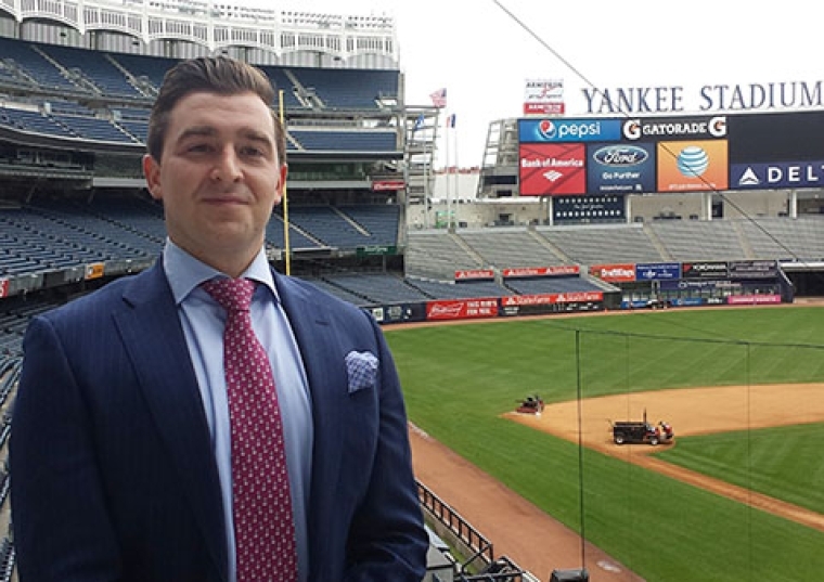 Joe Leva ’08CPS at Yankee Stadium