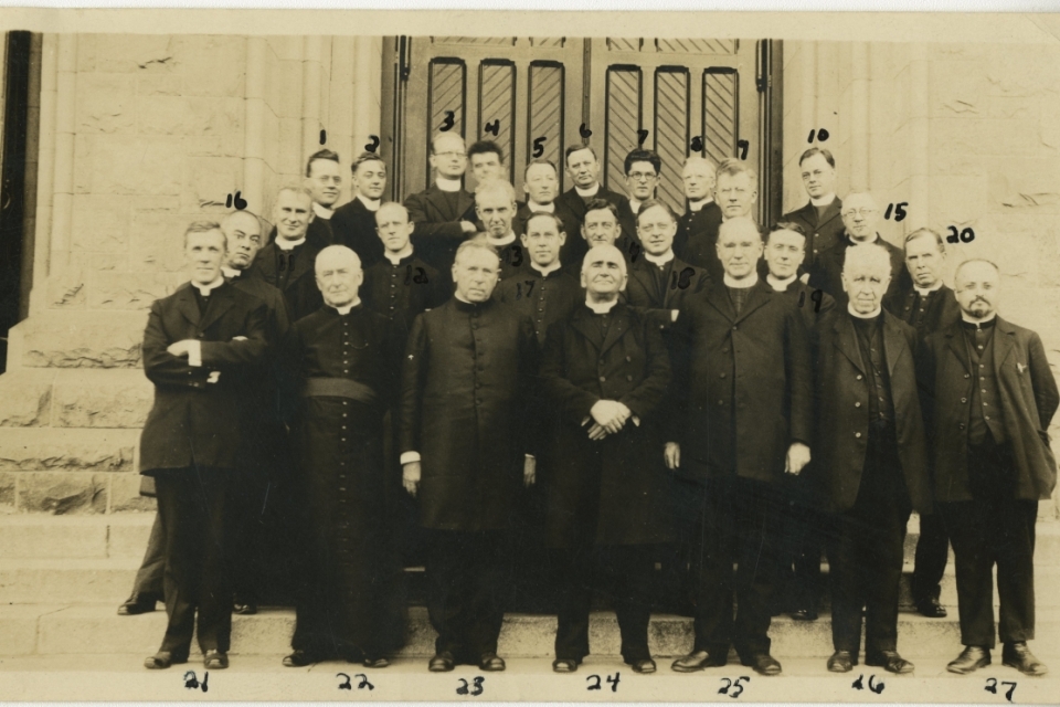 Photograph of St. John's College faculty, October 1, 1922