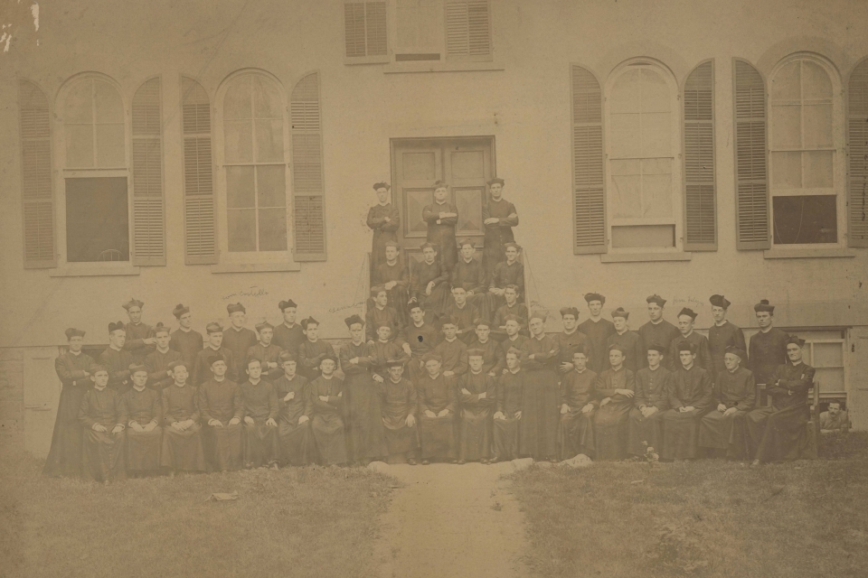 Photograph of the Seminary of St. John the Baptist, class of 1892.