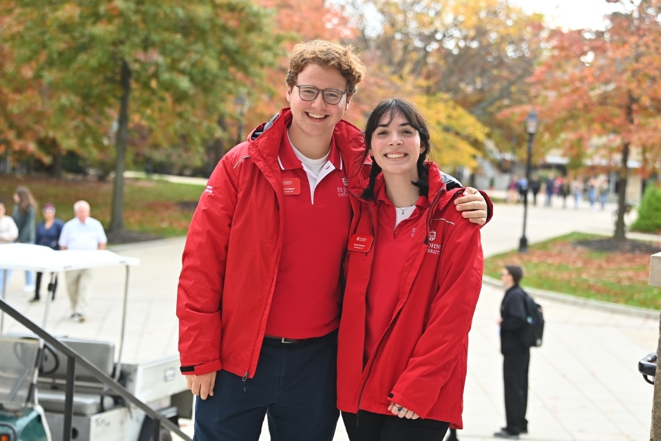 St. John's University Student Tour Guides at Open House