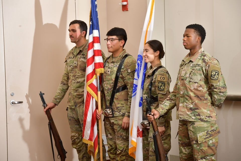 Cadets at 2025 Veteran's Day Ceremony